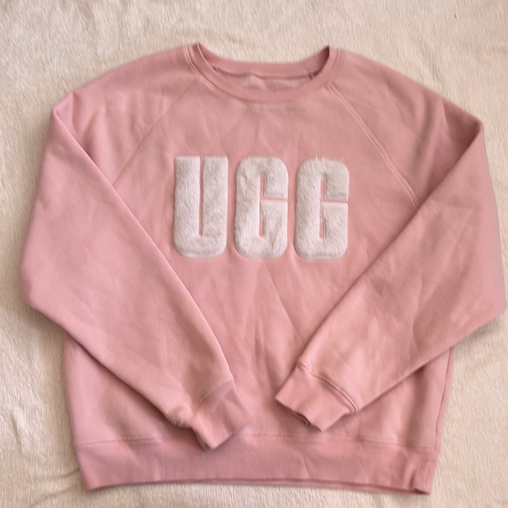 UGG Pink Sweatshirt with White Logo